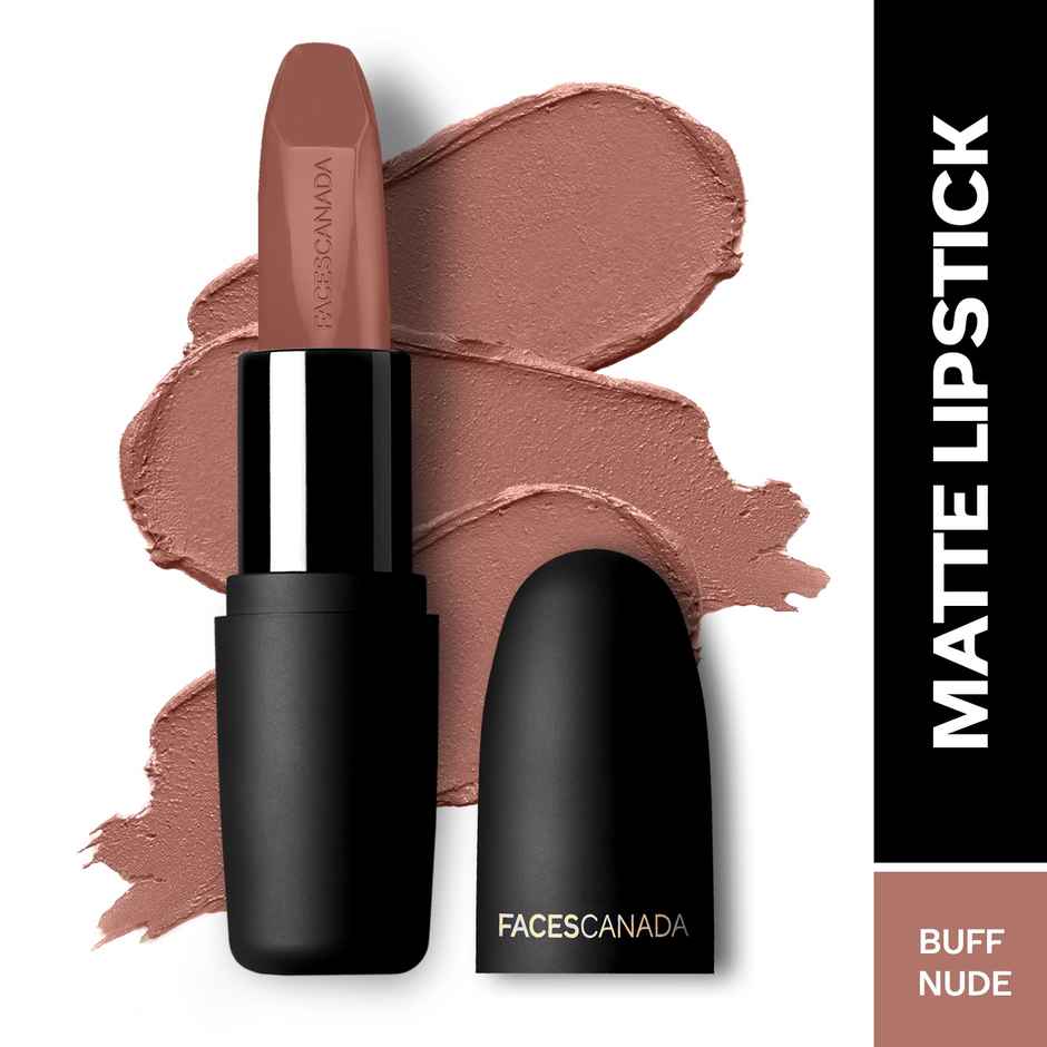 Faces Canada Weightless Matte Finish Lipstick | Buff Nude 05 | Hydrating