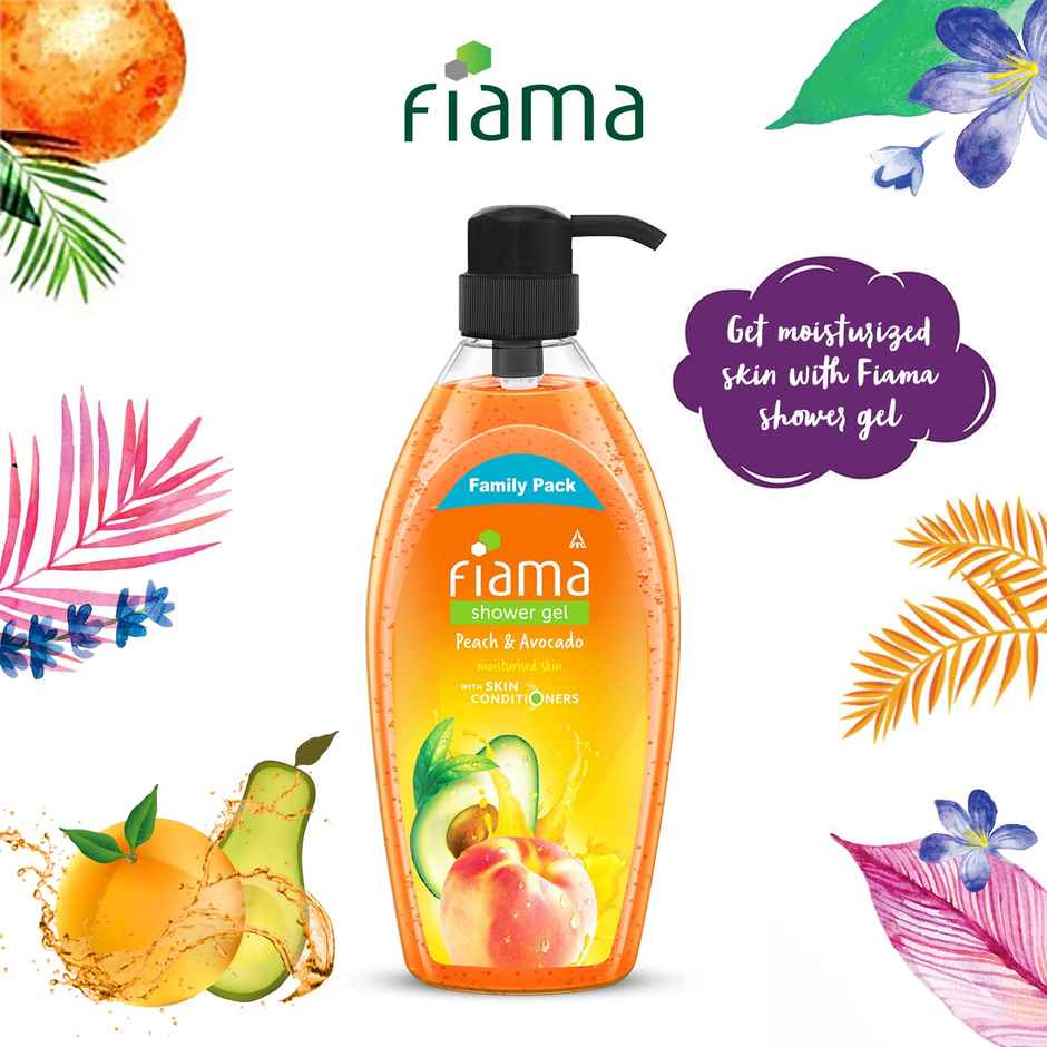 Fiama Peach & Avocado Body Wash Shower Gel , Family Pack