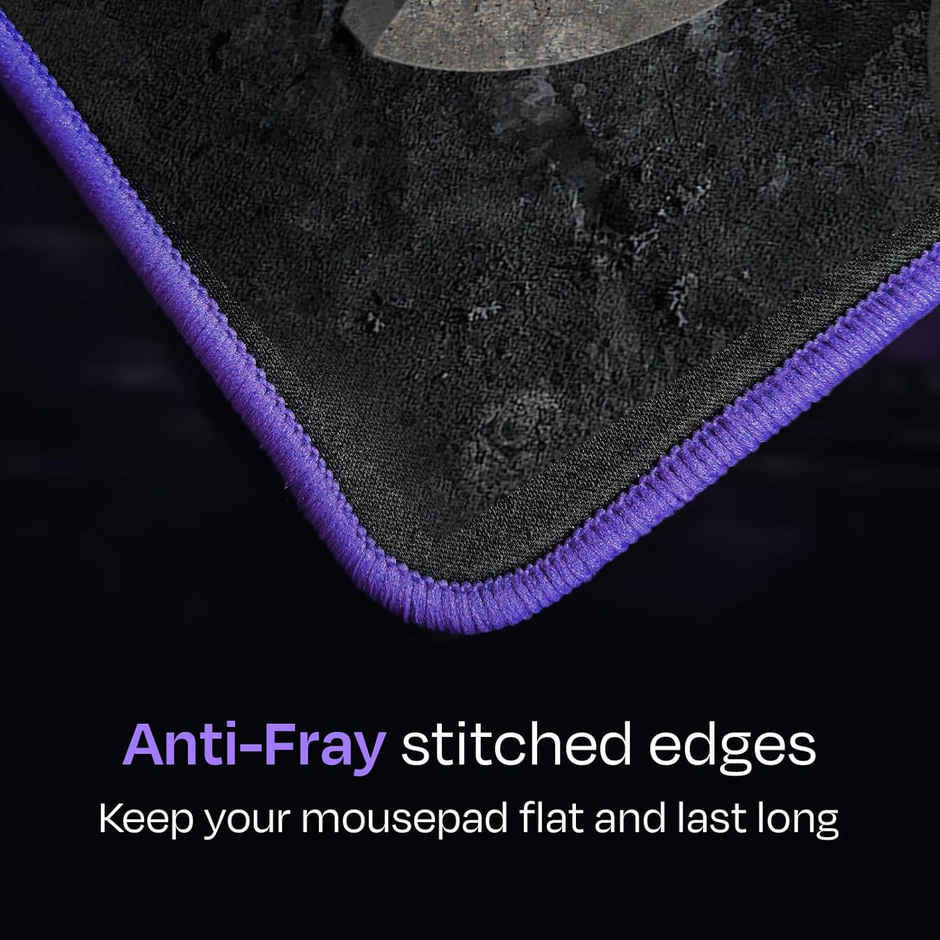 Kreo Igneous Mouse Pad With Waterproof Top Material & Anti Skid Bottom,3Mm Anti-Fray Stitched Edges