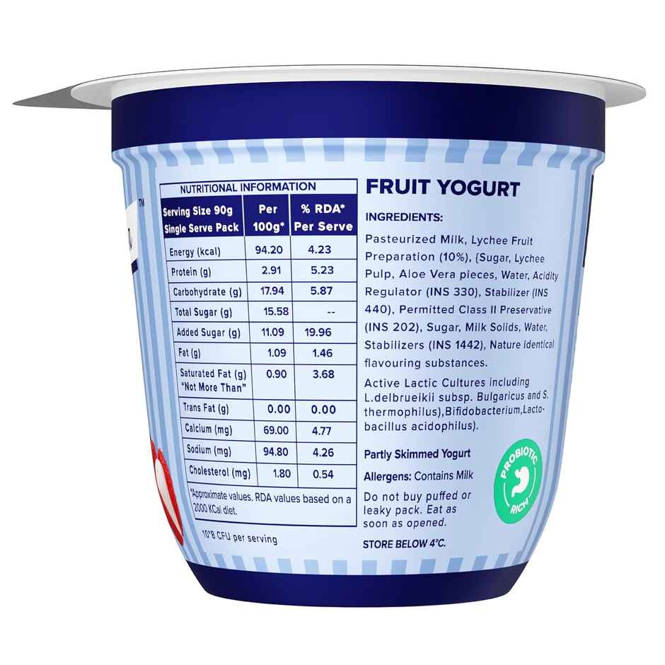 Mamie Yova Deliciously French Fruit Yogurt- Lychee