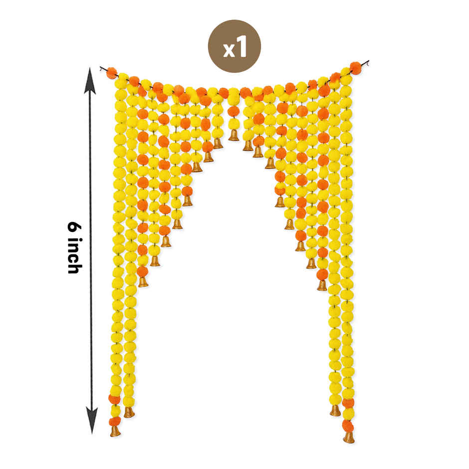 Decorative Toran with Bells | Wall Hanging Latkan Multicolour | Party Propz