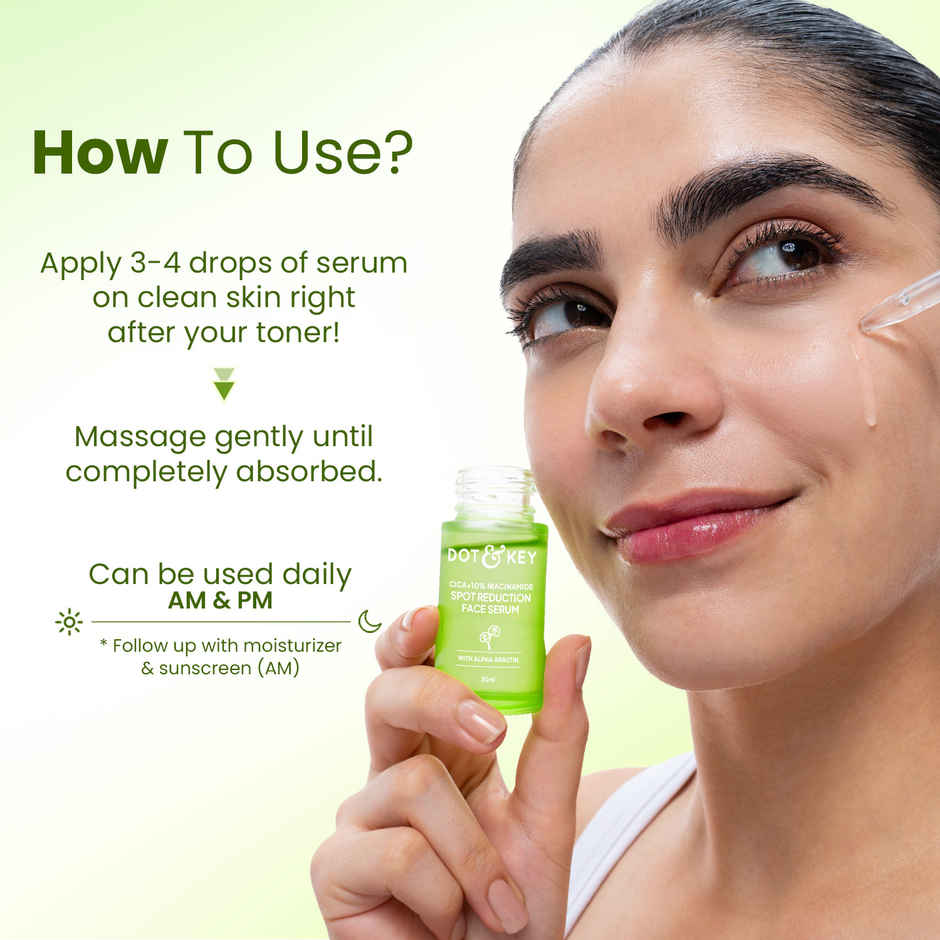 Dot & Key 10% Niacinamide Cica Face Serum With 3% Tranexamic For Dark Spots & Acne Scars