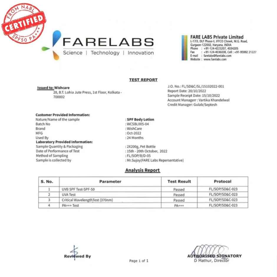 Wishcare Spf50 Niacinamide Sunscreen Body Lotion With No White Cast (200g) & Wishcare 10% Aha + 1% Bha Body Lotion With Niacinamide - Smooths Rough  Bumpy Skin (200g) Combo