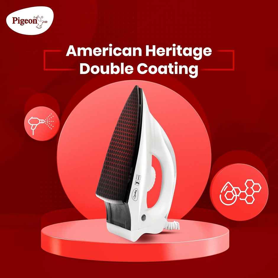 Pigeon 1000 W Dry Iron - Ivory