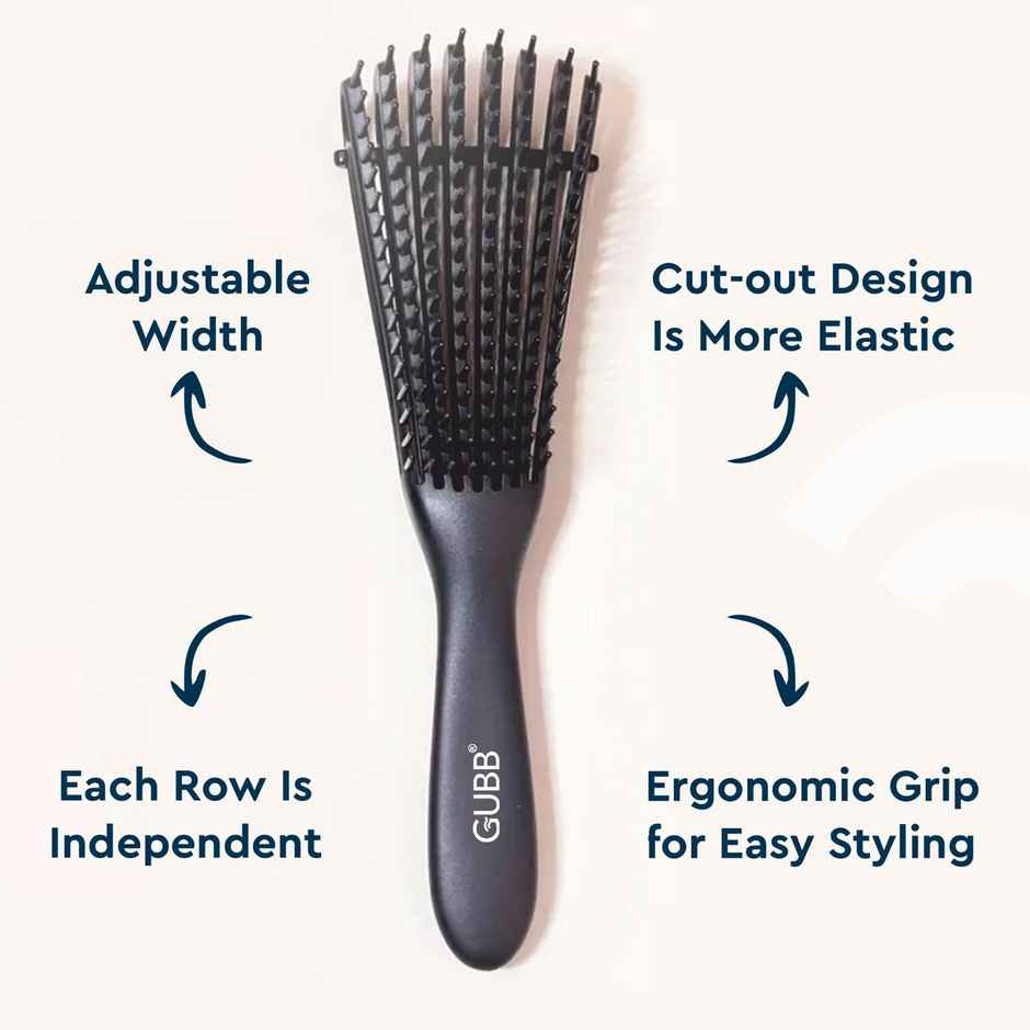 GUBB Paddle Hair Brush (Black)