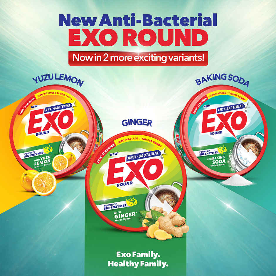 Exo Anti-Bacterial Dishwash Bar | Ginger with Power of Bio-Enzymes