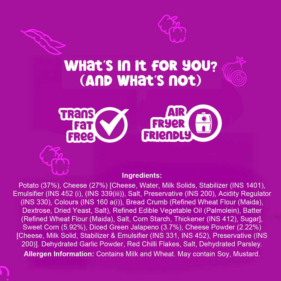 HyFun Jalapeno Cheesy Poppers, Nuggets | Frozen