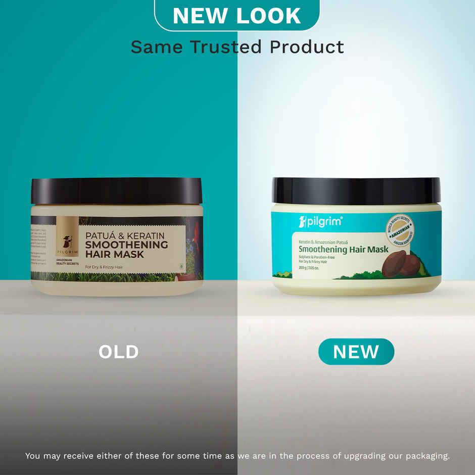 Pilgrim Keratin & Amazonian Patua Smoothening Hair Mask for Smooth & Frizzy Hair
