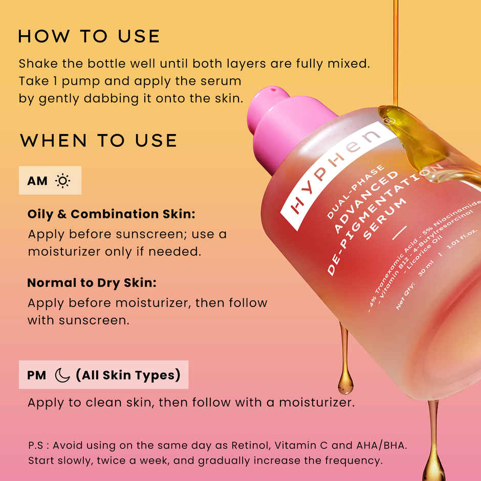 Hyphen Dual-Phase Advanced De-Pigmentation Serum
