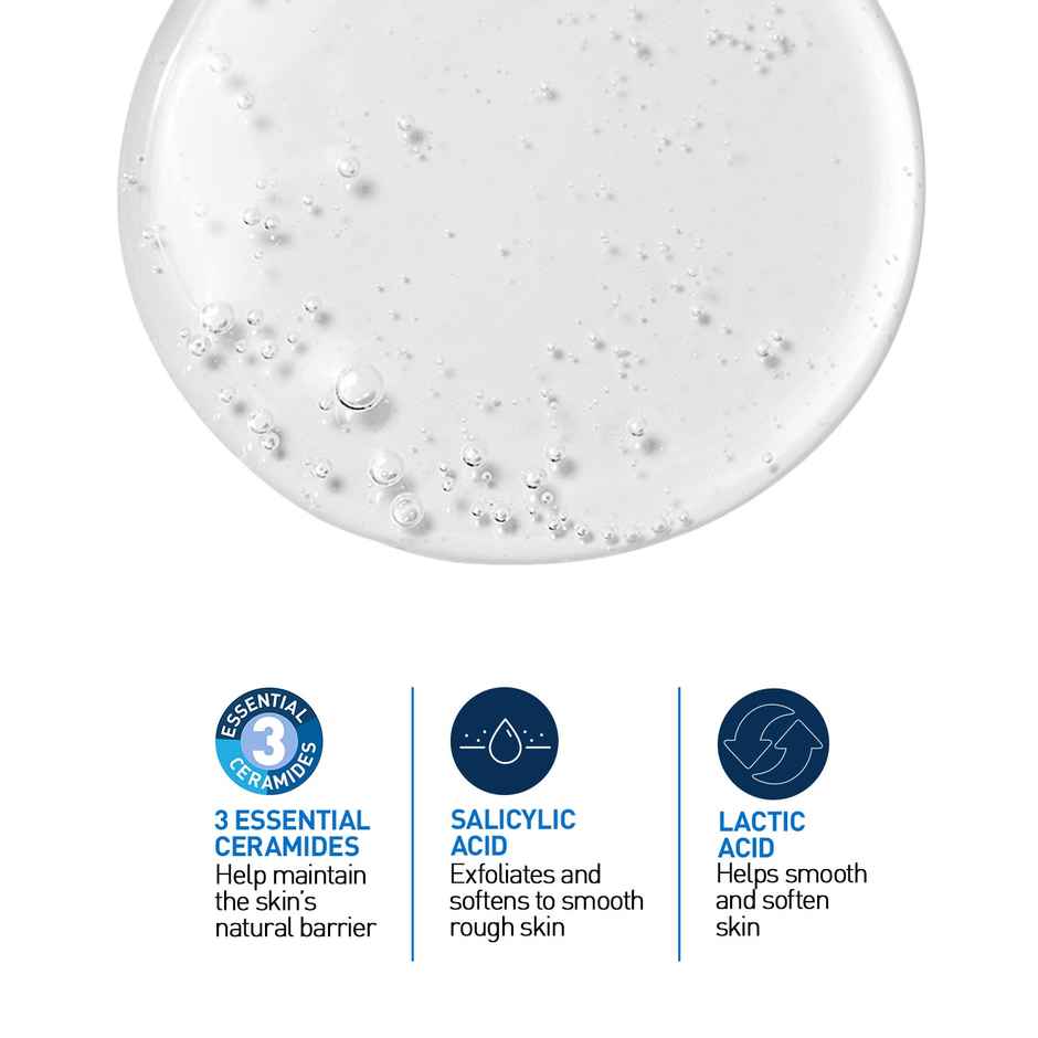 CeraVe Smoothing Cleanser | Dry, Rough & Bumpy Skin | Face Wash With Salicylic Acid & Ceramides
