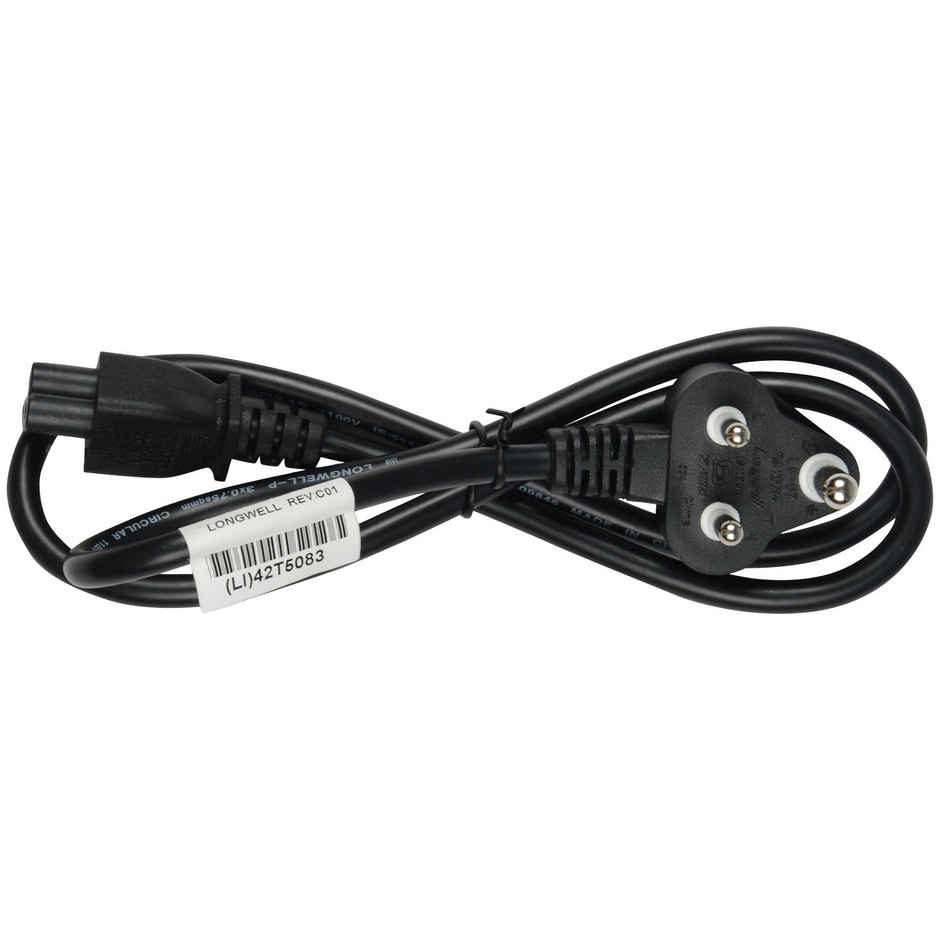 Lenovo 65W USB Slim Tip Rectangular pin Laptop Adapter/Charger with Power Cord for Select Models of Lenovo Laptops (888015000) - Black