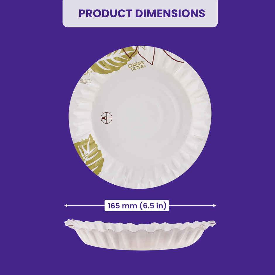 Printed Paper Plate | 7 inch | Pack of 25 | BAY6