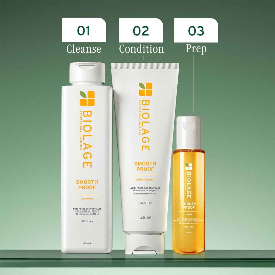 Biolage Smoothproof Anti-Frizz Shampoo with Camellia oil and Glycerin for 72HR Frizz Control