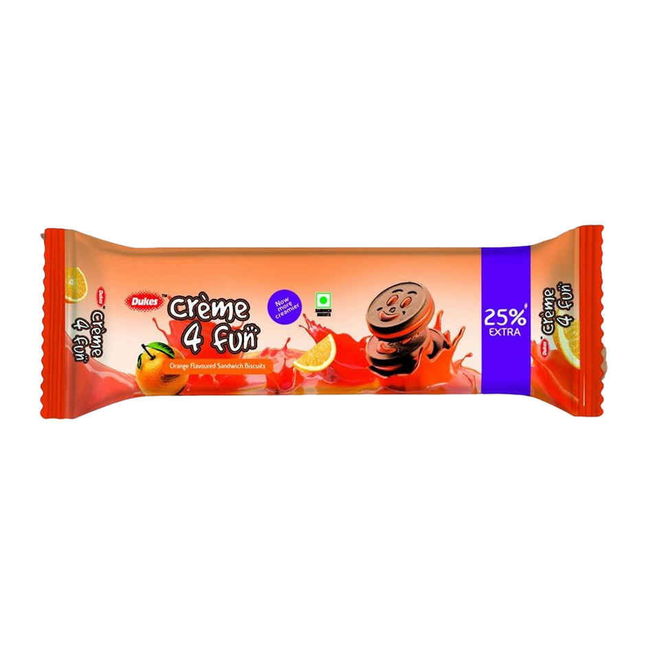 Dukes Cream 4 Fun Biscuits Orange