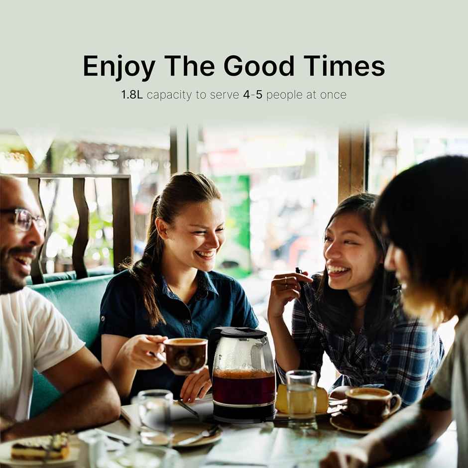 ZunVolt 1.8 L 2000 W Glass Electric Kettle