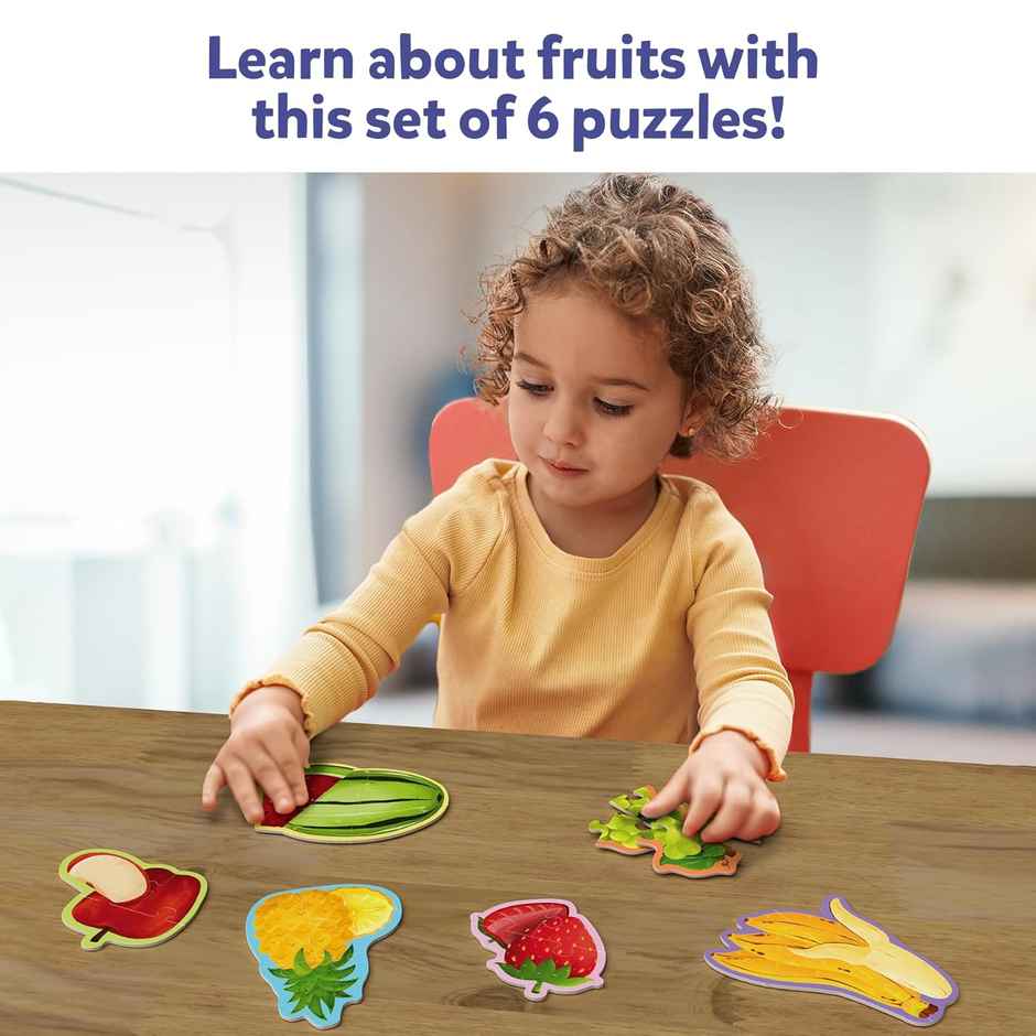 Skillmatics My First Puzzle Set - Fruit Jigsaw & Toddler Puzzles