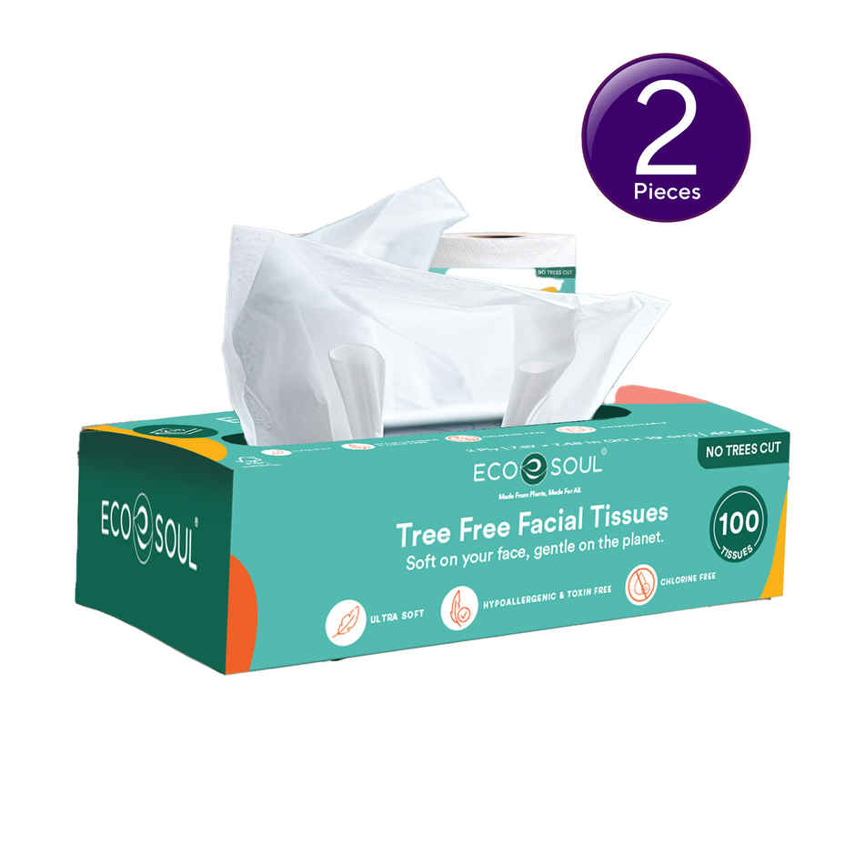 ECO SOUL 2Ply | 100 Count Facial Tissue Box Combo