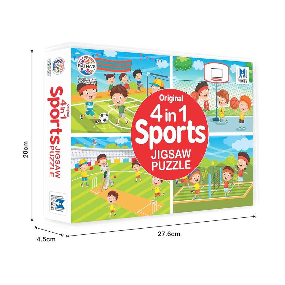 Ratna's 4In1 Sports Jigsaw Puzzle