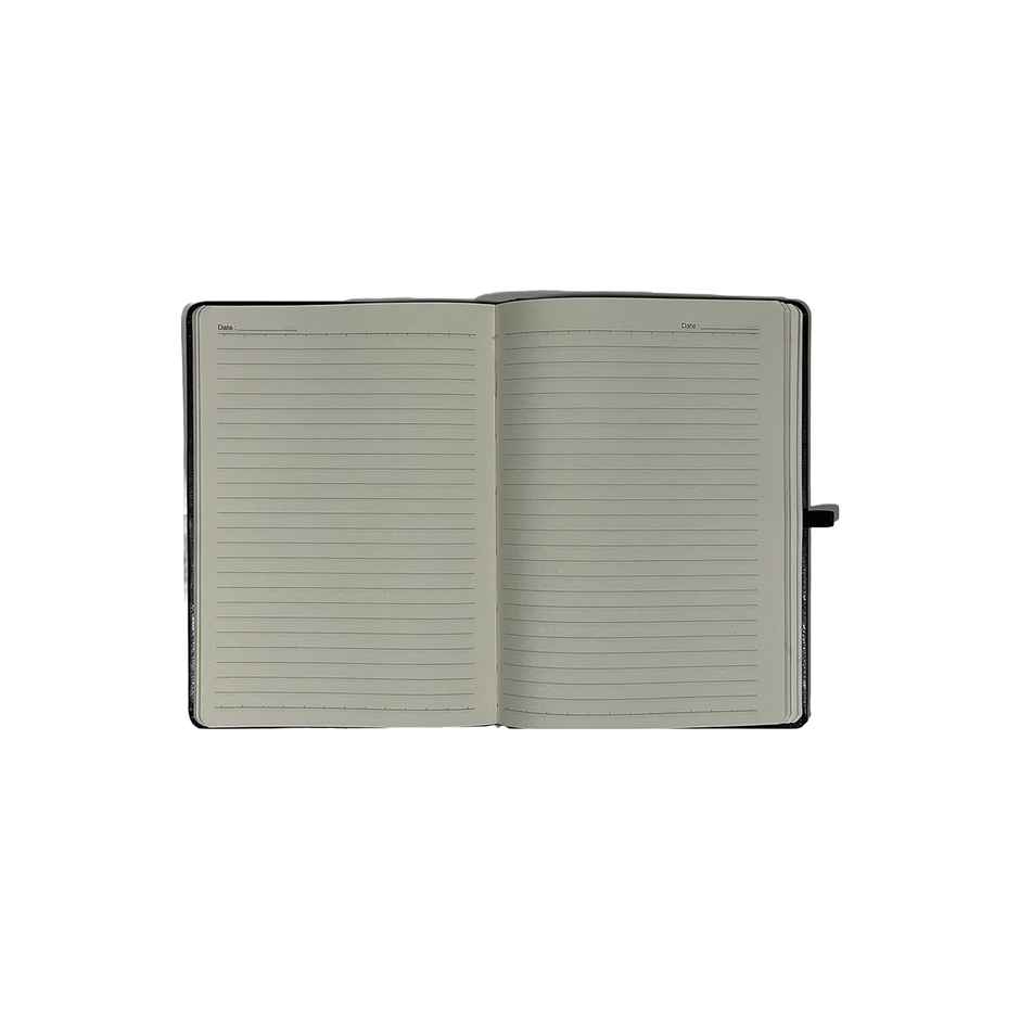 ABK A5 Pu Diary Ruled - 80 Gsm 190 Pages - Black