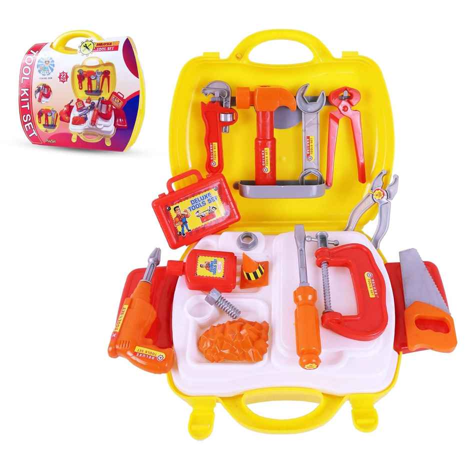 Toyshine Diy Portable Tool Set Toy With Briefcase, Accessories