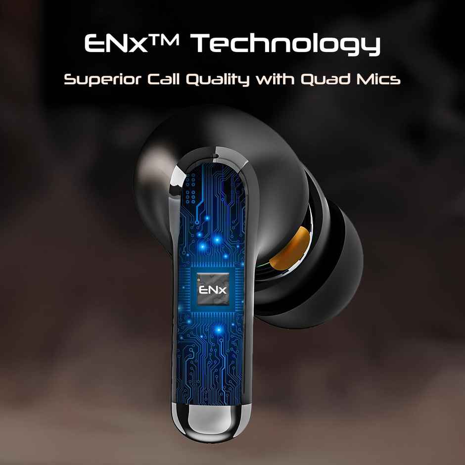 boAt Immortal 125 TWS Earbuds for Gaming w/ 40H Playtime, BEAST Mode & RGB LEDs (Black Sabre)