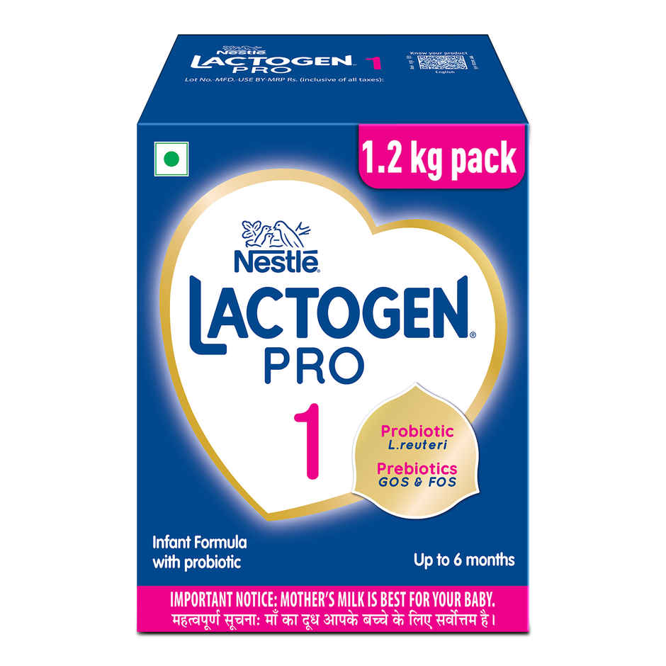 Nestle Lactogen Pro 1 Infant Formula Baby Powder, Probiotic & Prebiotics | 0-6 Months