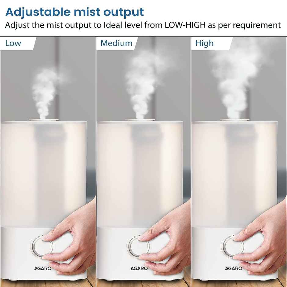 Agaro Breeze Cool Mist Ultrasonic Aroma Diffuser Support Essential Oil 2.5L Top Fill For Bedroom