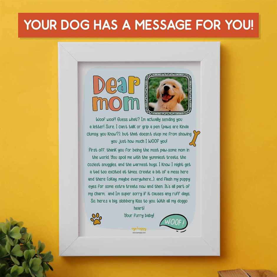 Letter for Dog Mom Greeting Card | Oye Happy