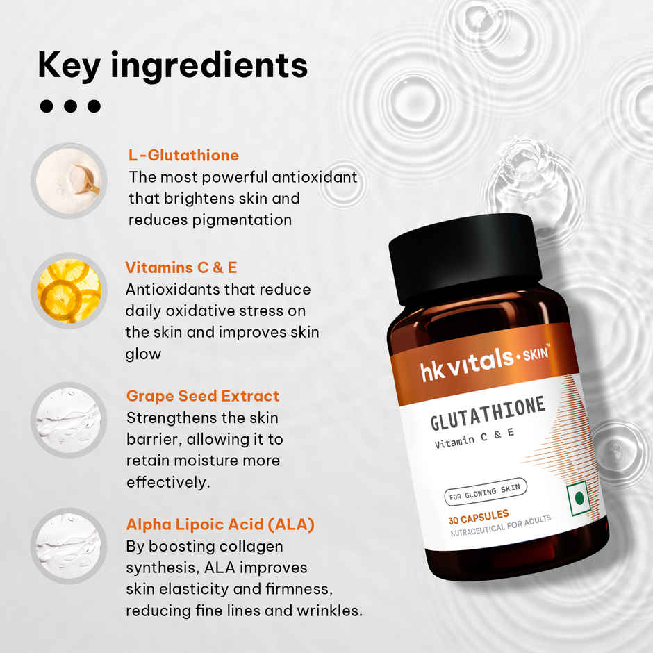 Healthkart HK Vitals Glutathione 500mg Capsule