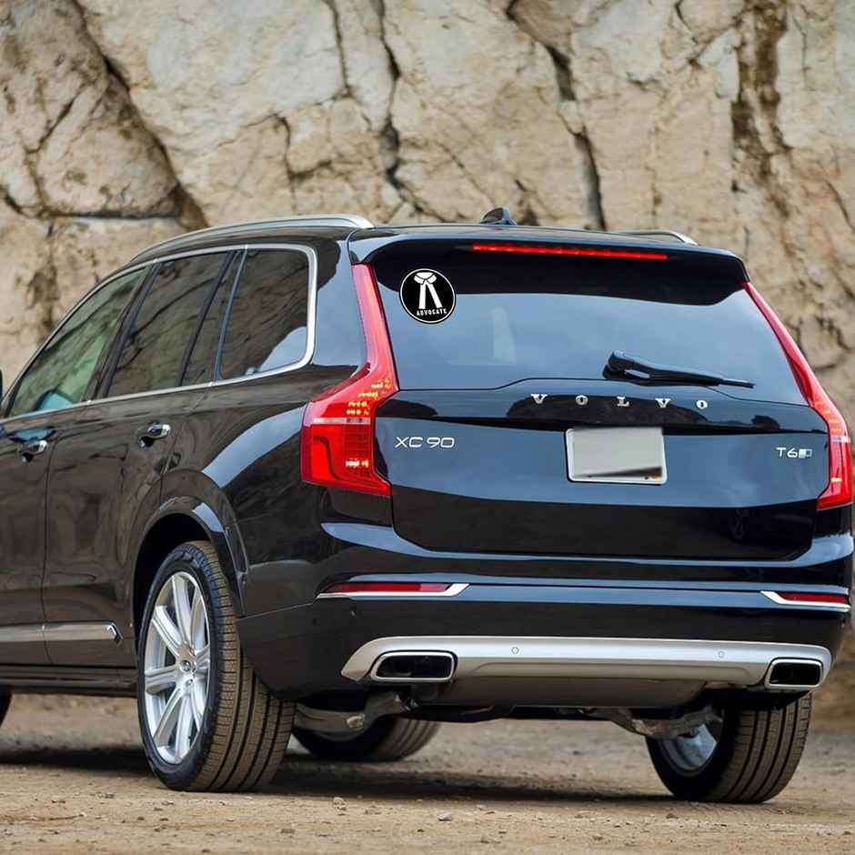 TiyuTrendzz Advocate Sticker for Car & Bike, 2 pieces - Vinyl, Waterproof, Self-Adhesive Sticker