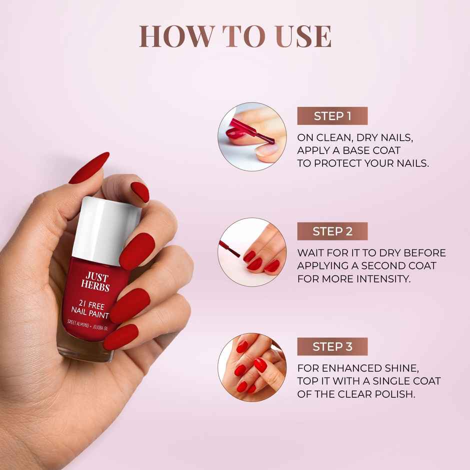 Just Herbs Nail Paint (Blossom Pink)