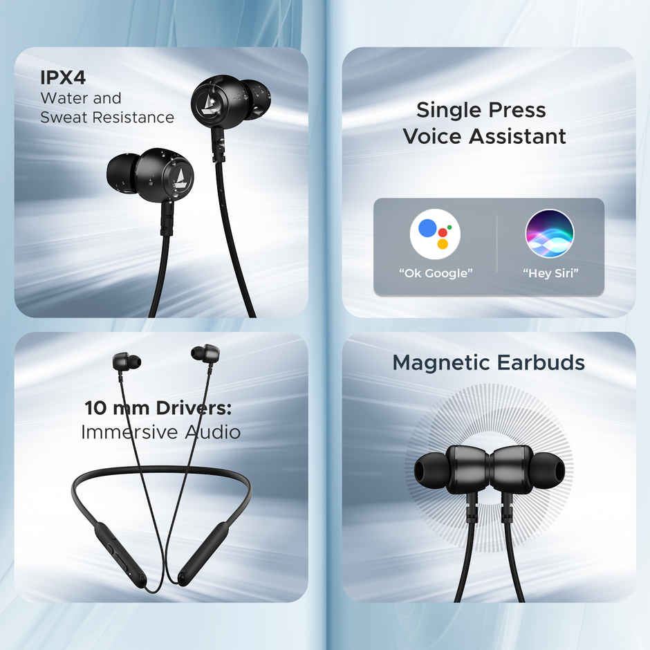 boAt Rockerz Neckband 103V2 Pro - Active Black