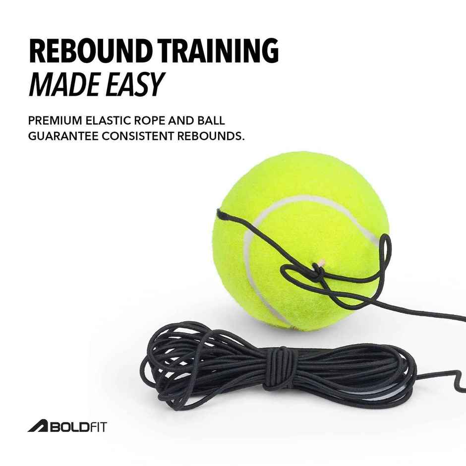 Boldfit Tennis Trainer Rebound Ball Set For Solo Practice Indoor & Outdoor | Blue