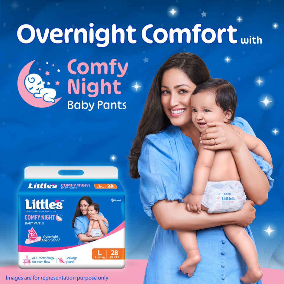 Littles Baby Diapers Pants | Comfy Nights | 9-14 kg | L