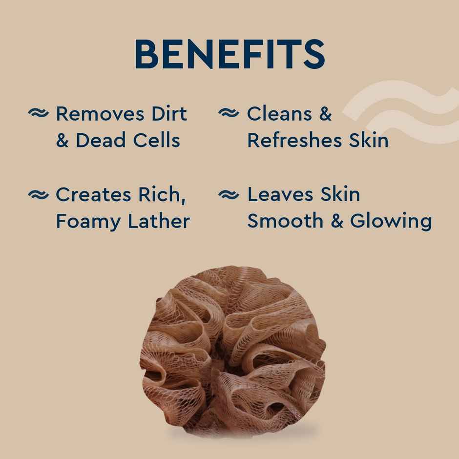 GUBB Lux Sponge Round Loofah - Pebble