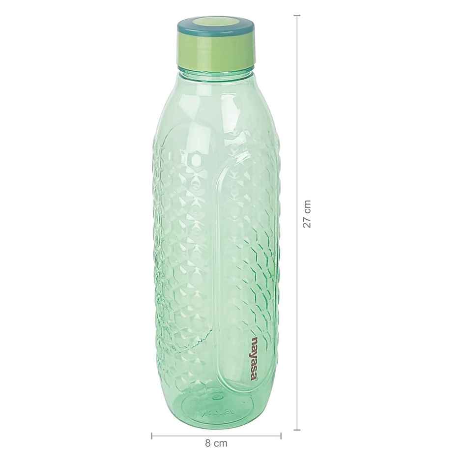 Nayasa Bently Plastic Water Bottle 1 L BPA-Free Fridge Bottle for Home | Green