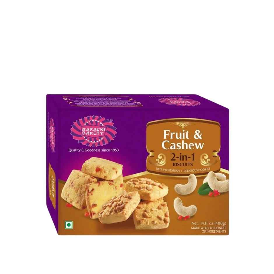 Karachi Bakery 2in1 - Fruits and Cashew Biscuits