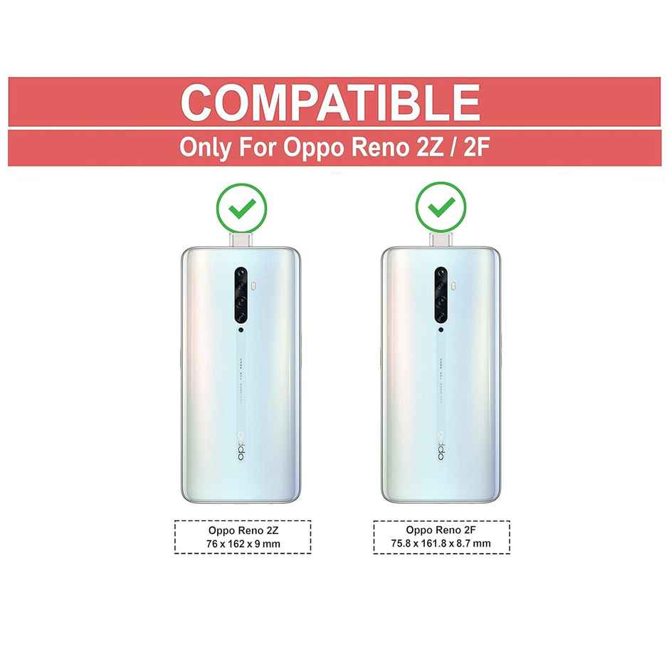 Zapcase Back Cover for OPPO Reno 2z|2 F | Matte-Black