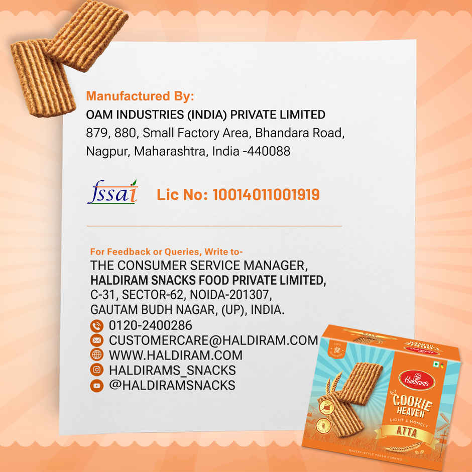 Haldiram's Cookie Heaven Atta Cookies