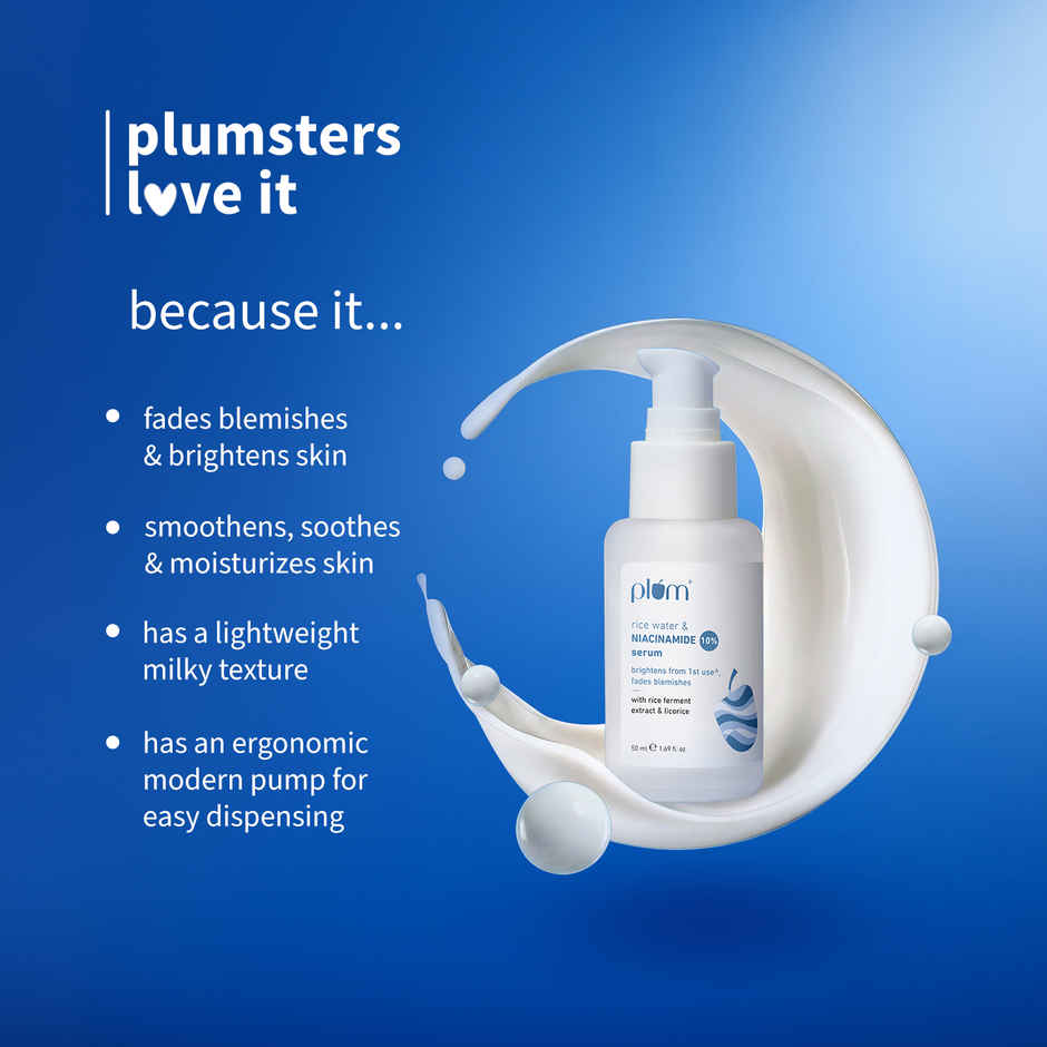 Plum 10% Niacinamide Face Serum For Clear, Bright Skin | Fades Blemishes & Acne Marks