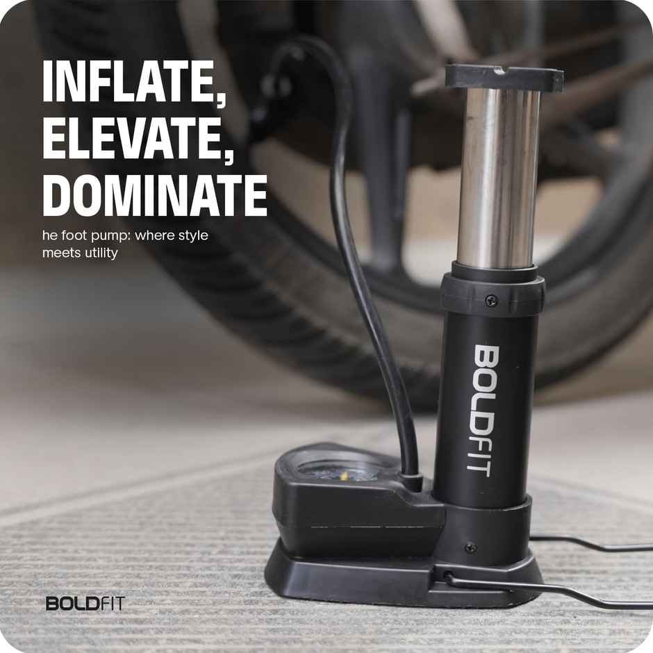 Boldfit Cycle Pump For Bicycle And Bike Foot Balloon Pump Machine With Pressure Guage