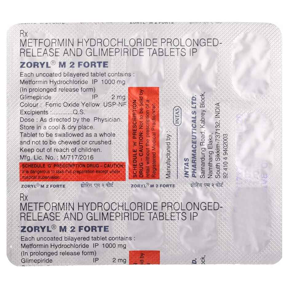Zoryl M2 Forte Tablet PR