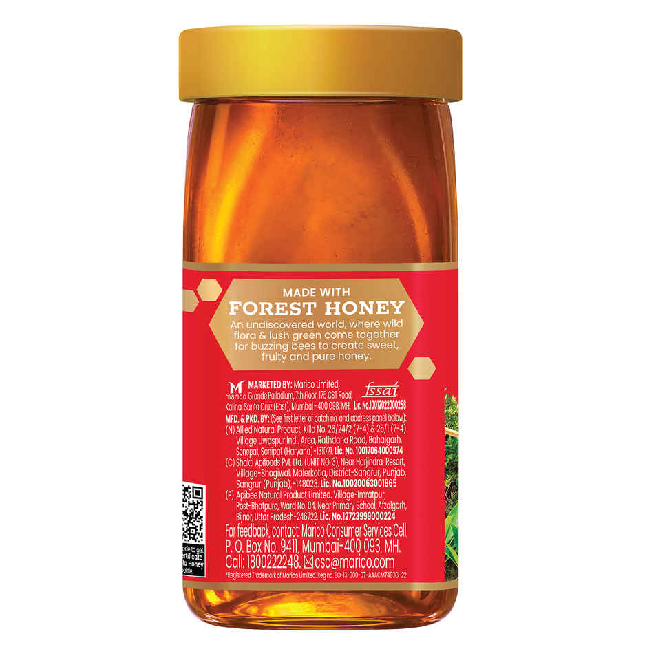 Saffola Honey Active, Made with Forest Honey, Pure Honey, No sugar adulteration