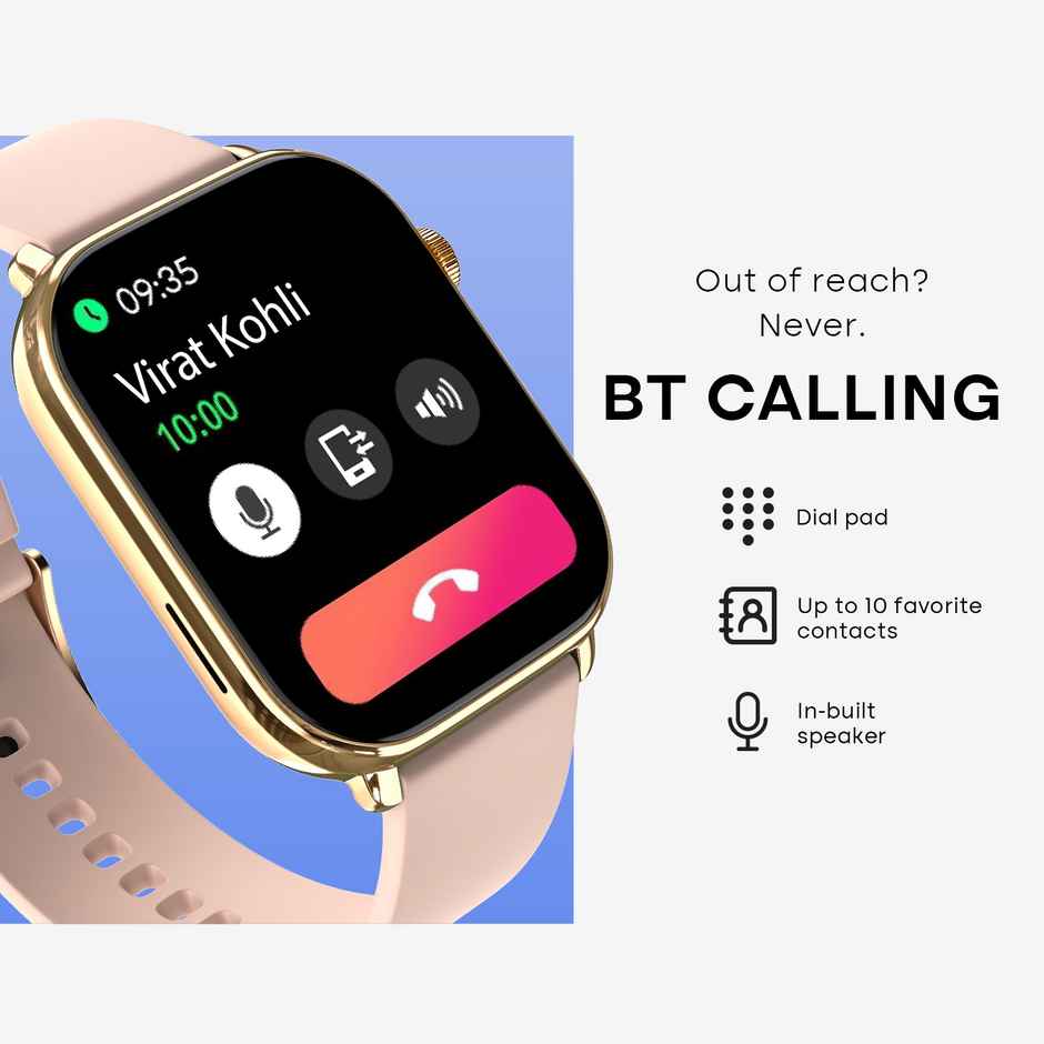 Noise ColorFit Icon 4 Smartwatch | Rose Pink