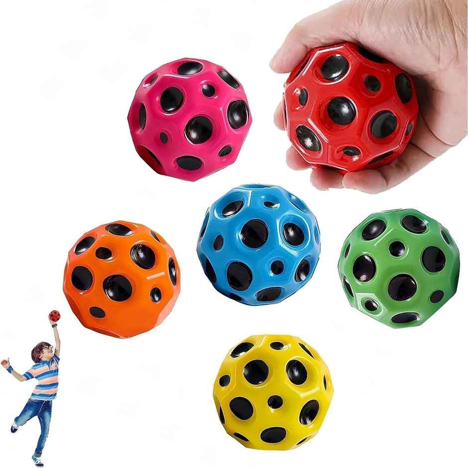 Toyshine Pack Of 12 High Jumping Moon Balls | For Kids and Adults