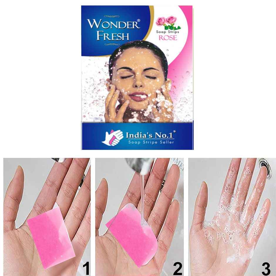 Wonder Fresh Paper Soap Rose - Pack Of 3