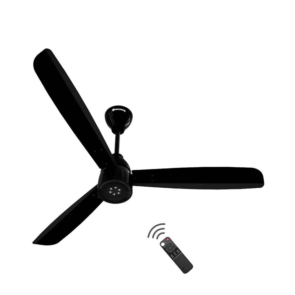 Atomberg Renesa Enzel BLDC Ceiling Fan,1200mm,Remote Control,BEE 5 Star,LED Indicators,Gloss Black