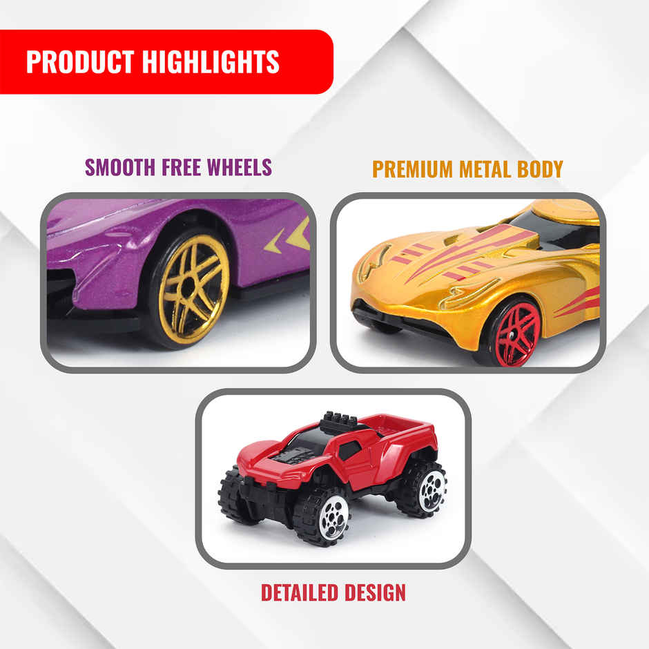 Race N Roll 1:64 Metal Die Cast Car | Mc.ch.tr | Pack of 3
