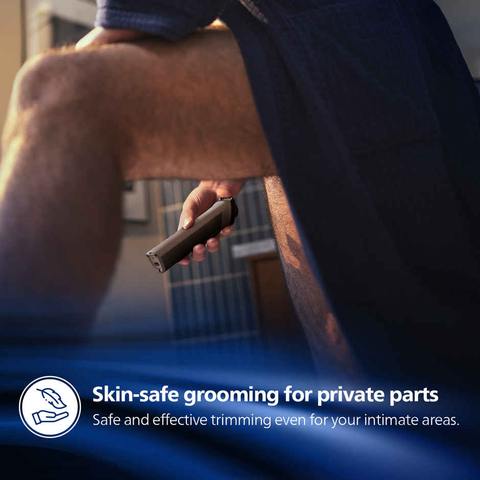 Philips India's No.1 Men's Trimmer | 13-in-1 Essential Body Kit -Face, Body & Private Parts | MG5930/65