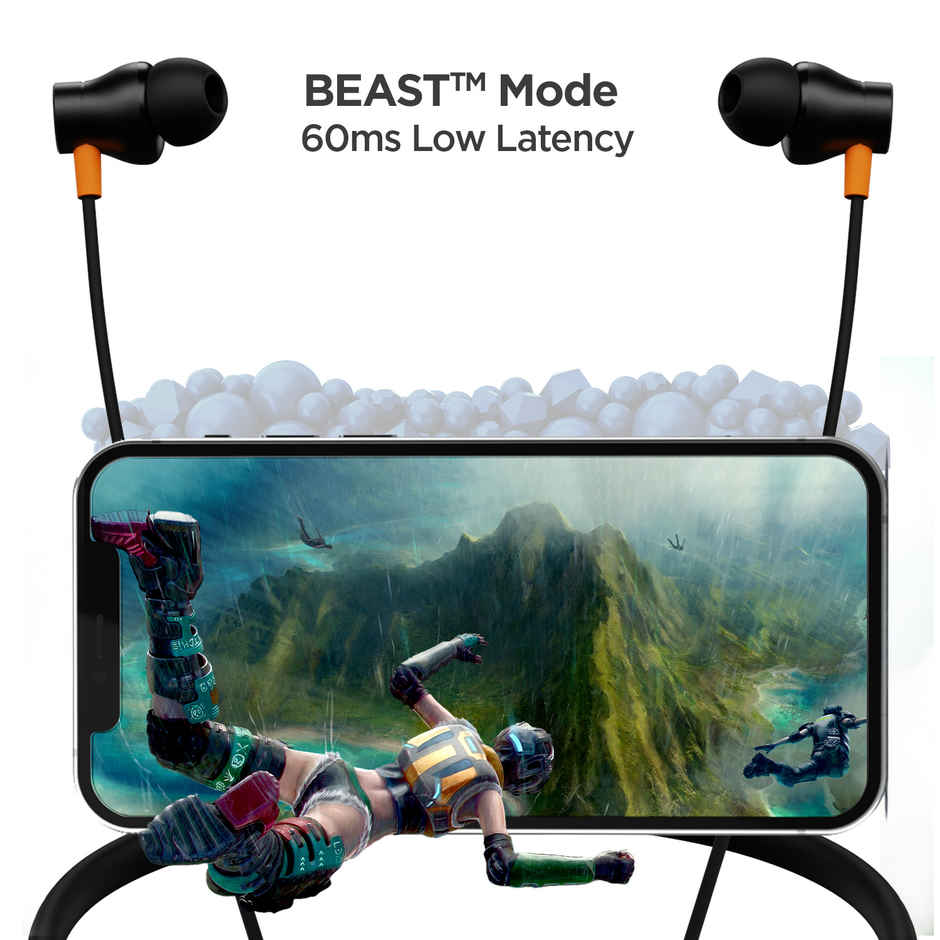 boAt Rockerz 255 Arc BT Neckband w/ 30H Playtime, BEAST Mode & ASAP Charge (Cosmos Black)